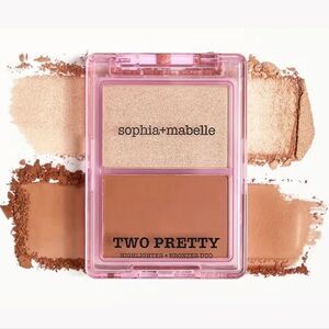 NIP Sophia + Mabelle Two Pretty Sunlit Sand Palette Duo Bronzer Highlight Combo